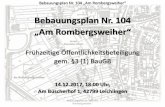 Bebauungsplan Nr. 104 - leichlingen.de · im FNP angedacht, was die Bezirksregierung jedoch versagte. Gründe: ... von 16.000 m² auf 12.500 m² Bebauungsplan Nr. 104 „Am Rombergsweiher“