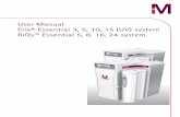 User Manual Elix® Essential 3, 5, 10, 15 (UV) system … · The Millipore Internet Site can be used to find addresses, telephone/fax numbers and other information. ... Sanitizing