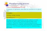 Lecture slides for manufacturing processes ppt .Manufacturing process What is Manufacturing Process?