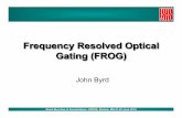 Frequency Resolved Optical Gating (FROG) - USPASuspas.fnal.gov/materials/10MIT/8_FROG.pdf · Frequency-Resolved Optical Gating (FROG) ... Unknown pulse E(t)! Camera E g (t ... Fresnel