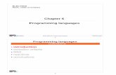 Chapter 6 Programming languages - fuuu.befuuu.be/polytech/ELECH410/CH06_Languages_d17.pdf · Chapter 6 Programming languages ELEC-H410 REAL-TIME SYSTEMS 2 Programming languages ...