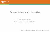 Ensemble Methods: Boosting - utdallas.edunrr150130/cs6375/2017fa/lects/Lecture_11... · Ensemble Methods: Boosting. Nicholas Ruozzi. University of Texas at Dallas. Based on the slides