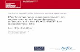 Performance assessment in science and academia: … · Performance assessment in science and ... This working paper extends Burton R. Clark's notion of ... performance assessment