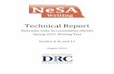 Technical Report - education.ne.goveducation.ne.gov/Assessment/pdfs/2011_NeSA_W_Technical_Report... · GUIDE FOR NARRATIVE WRITING – HOLISTIC ... 2011 NeSA-Writing Technical Report
