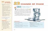 OF PHASE CHANGE OF PHASE - Youngbull Science …science.telosrtc.com/uploads/1/6/5/9/16598904/chapter_23.pdf · 1. Cover the bottom of a gallon jar with a thin layer of water. 2.