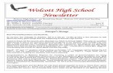 Wolcott High School Newsletter - PC\|MACimages.pcmac.org/SiSFiles/Schools/CT/WolcottPublic... · 2015-10-14 · Congratulations to Matthew Stojanov for receiving a Letter of Commendation