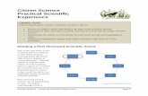 Citizen Science Practical Scientific Experience · PDF fileCitizen Science – Practical Scientific Experience Page 1 Citizen Science Practical Scientific ... there is a Nature Journaling