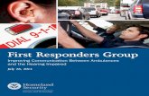 First Responders Group - Homeland Security · (703) 920-7070 Tom Malone Carlow International . 20856 Waterbeach Pl . ... (S&T) First Responders Group (FRG) and the S&T Resilient Systems