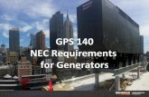 GPS 140 NEC Requirements for Generators - …ewh.ieee.org/r3/atlanta/ias/2017-2018_Presentations/2018-01-16_GPS... · ... (NEC 700 & NEC 517) –Loads essential for safety of human