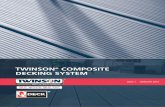 TWINSON COMPOSITE DECKING SYSTEM - RIBA … · TWINSON ® COMPOSITE DECKING SYSTEM BY Q-DECK ... * The grooved side of Twinson boards appears striped (the base of the groove is a