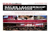 SALES LEADERSHIP CONVENTION 2016convention.thinksales.co.za/wp...Convention-2016-Sales-Brochure.pdf · 03 HOW CONVENTION 2016 CAN HELP Winning today requires inspirational leadership,