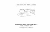 SERVICE MANUAL - Appliance Parts · service manual sewing machine model 385. 16231400 ... (lower shaft gear) ... upper thread 4. breaking bobbin thread 5.
