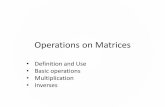 Operations on Matrices - Stanford University · Definition of Matrix ... Basic Operations on Matrices •Matrices that are the same size can be added or subtracted: 3 5 2 0 ... −4∙