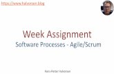 WeekAssignment - Software Development Process · • You should be able to know the main features and be able to choose and apply a proper method for a ... – Start Create Sprint