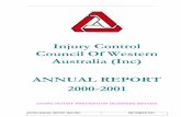 INJURY CONTROL COUNCIL OF WA (Inc) · Injury Control Council Of ... Our mission is to reduce the incidence of injuries and ... 1999 and is also the Federal Black Spot Coordinator.