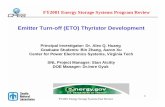 Emitter Turn-off (ETO) Thyristor Development€¦ · high-power switch for PCS Project Objectives: ... Excellent current sharing is achieved in paralleled ETOs. 25 ... power compensation