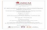 2017 Academy of Business and Emerging Markets (ABEM ... · 3rd 2017 Academy of Business and Emerging Markets (ABEM) Conference ... Dr. Rajendra V Nargundkar, Indian Institute of Management