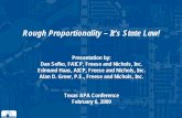 Rough Proportionality – It’s State Law! · Rough Proportionality – It’s State Law! Presentation by: Dan Sefko, FAICP, Freese and Nichols, Inc. ... •Based on growth, determination