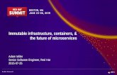 Immutable infrastructure, containers, & the future of ... · Immutable infrastructure, containers, & the future of microservices Adam Miller Senior Software Engineer, Red Hat 2015-07-25.