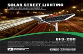 solar street lighting - greenfrogsystems.com.au · solar street lighting GFS-200 COMPLETE DIY solar street light Kit As towns and cities continue to develop at a fast pace, there’s