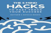THE 5 MIND HACKS - Matt & Nat Mindset Prog · PDF filetime-tested and proven Mind hacks that will save you time, money and eliminate the frustration that comes about when you're on