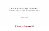 A Practical Guide to Recent Competition Law … Package - Jan 18 2012...Contents Tab About Goodmans 1 Competition Presentation: 2 A Practical Guide to Recent Competition Law Developments