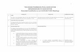 THE INDIAN PHARMACEUTICAL ASSOCIATION … IPA Constitutional Amendments for IPA... · 1 THE INDIAN PHARMACEUTICAL ASSOCIATION MEMORANDUM OF ASSOCIATION Amended Constitution as on