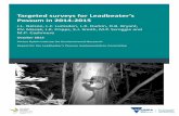 Targeted surveys for Leadbeater’s Possum in 2014 … · Leadbeater's Possums resulted in a relatively high rate of possum detections on surveyed sites, and was therefore a successful