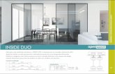 glass-technology.ru · INSIDE DUO Ideal para criar ambientes exclusivos, o INSIDE DUO é composto por um inovador sistema de calha dupla de embutir no teto que permite a utilização