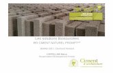 Les solutions Biosourcées en UP - Clermont-Ferrand 2017 · Les bétons Bio-sourcés : PROMPT L’approche formulation La durabilité , la compatibilité parfaite entre granulats