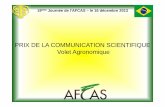 PRIX DE LA COMMUNICATION SCIENTIFIQUE Volet …afcas-asso.org/wp-content/...Prix-de-la-Communication-Scientifique... · 19ème Journée de l’AFCAS – le 16 décembre 2013 PRIX