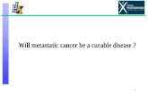Will metastatic cancer be a curable disease ? · • Analysis of tumor volume and animal survival ... stress reduction Letrozole Aromatase inhibition L-norvaline Arginase inhibition