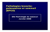 Pathologies broncho- pulmonaires et sommeil (BPCO) .Pathologies broncho-pulmonaires et sommeil (BPCO)