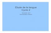 Etude de la langue Cycle 2 - web64.ac-bordeaux.frweb64.ac-bordeaux.fr/fileadmin/fichiers/circos/oloron/Vie... · - Ecrire en respectant les correspondances entre ... ZEP ou hors ZEP.