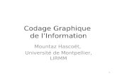 Codage Graphique de l’Information - lirmm.frmountaz/Ens/Ihm/.../c5-codageCouleur.pdf · Codage Graphique de l’Information 1 Mountaz Hascoët, Université de Montpellier, LIRMM.