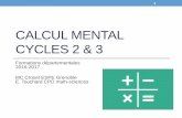 CALCUL MENTAL CYCLES 2 & 3 - ac-grenoble.fr · Plan •1 Définir les différents types de calcul •2. Construire une séance de calcul mental vivre et analyser une séance •3.