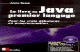 Le livre de Java premier langage - informatique … programmation/java... · – Programmer en Turbo Pascal 7.0. N°8986, 1993-1997, 368 pages. PROGRAMMATION INTERNET A. PATZER et