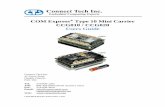 COM Express Type 10 Mini Carrier CCG010 / CCG020 Users Guide · COM Express® Type 10 Mini Carrier CCG010 / CCG020 Users Guide ... Cables and Cable Kit Information ... 3V CR2032 RTC