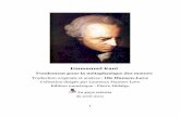 Fondement pour la métaphysique des mœurs - Site de l ... · « Formalisme » de Kant ? ... la physique, l’éthique et la logique. ... connaître la théorie de l’attraction