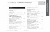 TABLE DES MATIÈRES GÉNÉRALE 1.4 TABLE DES …mailing.groupemoniteur.fr/images/editions/FM/2012/Tabledesmatieres... · Traitement par le sol Autres dispositifs de traitement Évacuation