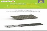 IRFTS UMBRA SOLAR Pro - AXUN · Notice de montage / Installation Manual / Montageanleitung UMBRA SOLAR PRO t vis. This document is the property of IRFTS. It shall not be reproduced
