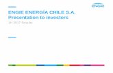 ENGIE ENERGÍA CHILE S.A. Presentation to investors · OWNERSHIP STRUCTURE AS OF JUNE 30, 2017 A world-class controller and a diversified ownership base 10 ENGIE 52.76% Red Eléctrica