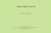 Memento - lasalle.org · MEMENTO 50ème Édition Version avril 2018 CASA GENERALIZIA FRATELLI DELLE SCUOLE CRISTIANE Via Aurelia, 476 00165 ROMA - ITALIA
