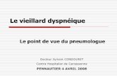 Le vieillard dyspnéique - SOFOMEC 11sofomec11.free.fr/Diapos/GERONTOLOGIE/Le_vieillard_dyspneique_Dr... · Gazométrie: non spécifique, sauf chez BPCO, mais la PaCO2 renseigne sur
