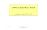 SEMINAIRE DE STRATEGIElionel.goub.free.fr/==COURS==/N4/FHES/Strat%E9gie/... · 2007-10-14 · Diversification Perspective Interne ... détermine de façon durable la nature de l ’entreprise