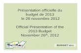 2013 Treasurer budget presentation Nov 25th,2012 · Water / Eau Limoges (Water meter / Compteur d’eau) 60,000 Water ... 7490 – Riceville Agricultural Society 3,000 3,000 7490-