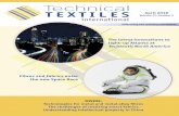 Technical TEXTILES April 2018 Preview.pdf · textiles in space exploration ... Knitting satellite antennas from gold-plated wire Trillion-dollar infrastructure market is opportunity