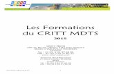Les Formations du CRITT Formation 2015  Recyclage magn©toscopie Niveau 1 ..... 11 Recyclage magn©toscopie