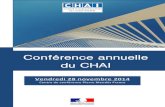 Conférence annuelle du Comité - economie.gouv.fr · activités en gestion des risques, audit interne, contrôle interne, gestion de ise et ontinuité d’ativité, au sevie des
