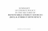 RENEWABLE ENERGY SOURCES (RES) & ENERGY EFFICIENCY .RENEWABLE ENERGY SOURCES (RES) & ENERGY EFFICIENCY